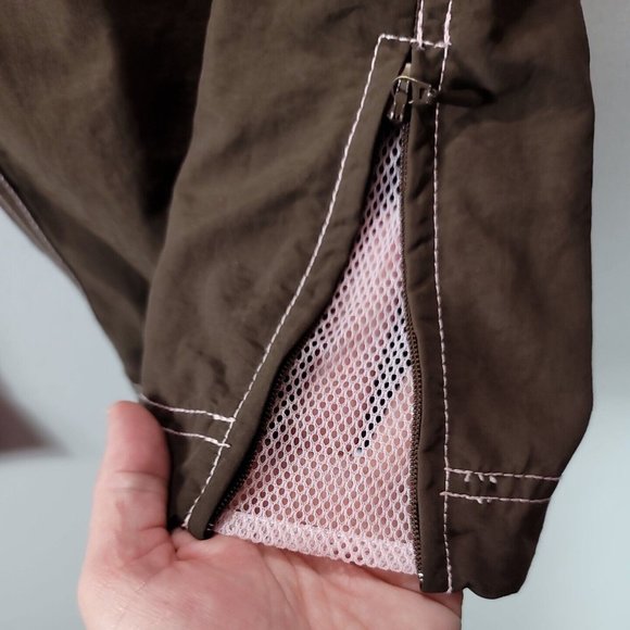 Eddie Bauer Brown Hiking Pants Womens 14, Lightweight w/Zip Pockets 100% Nylon - Picture 5 of 14